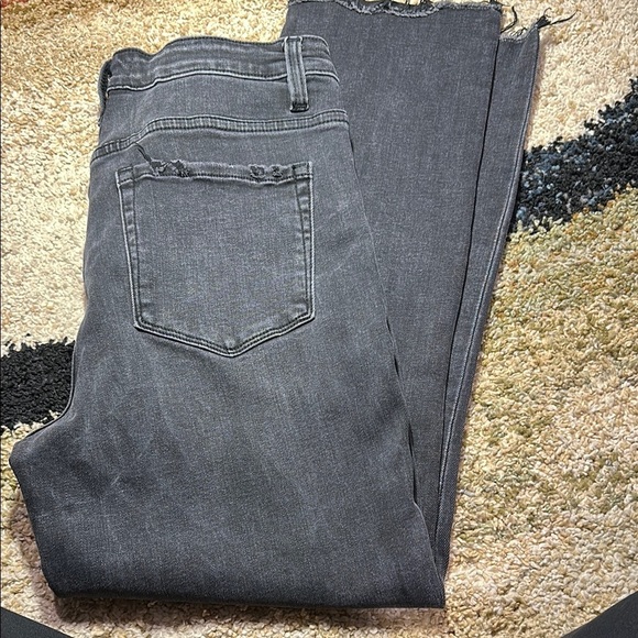 Flying Monkey Black Distressed Ankle Cropped Jeans Women 30 Never worn! NWOT - Picture 9 of 13